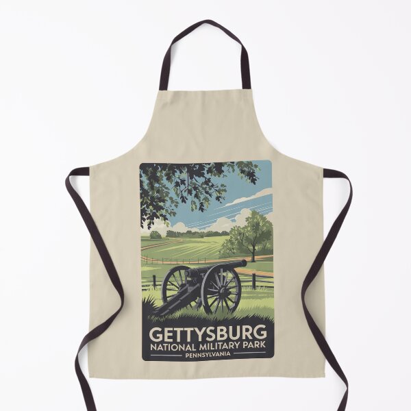 Item preview, Gettysburg National Military Park Battlefield Travel Art Vintage designed and sold by KrisSidDesigns.