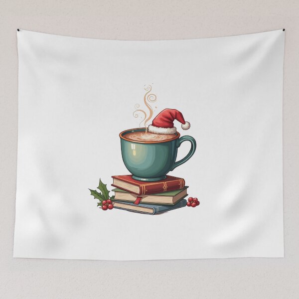Item preview, christmas coffee and books designed and sold by jkrphoto.