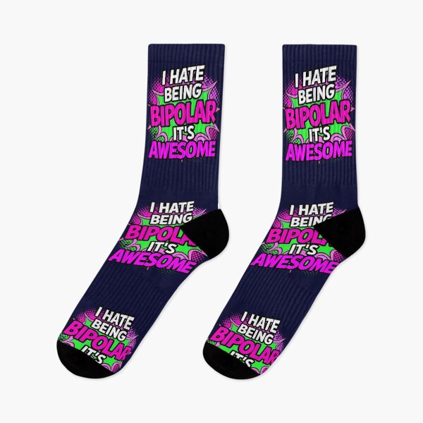 Item preview, I Hate Being Bipolar It's Awesome Funny Quote designed and sold by TheArtOfPat.