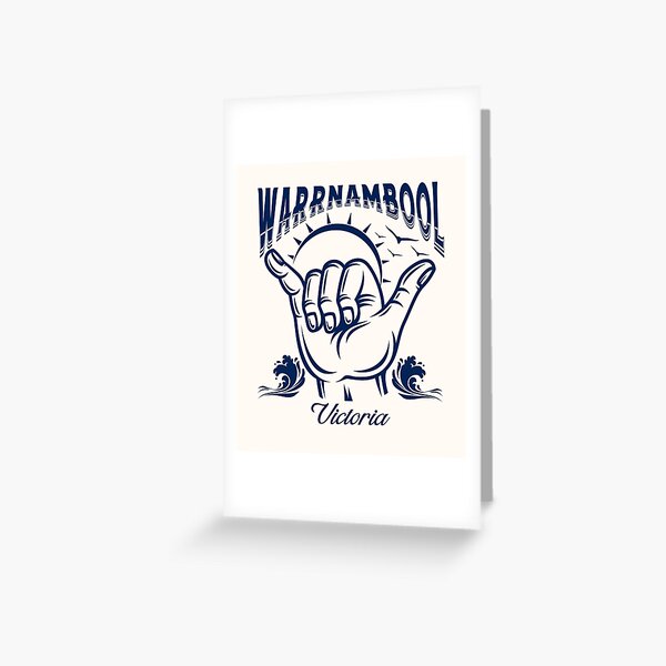 Item preview, Warrnambool Victoria Australia Shaka Surf- Navy designed and sold by SurfingLocales.