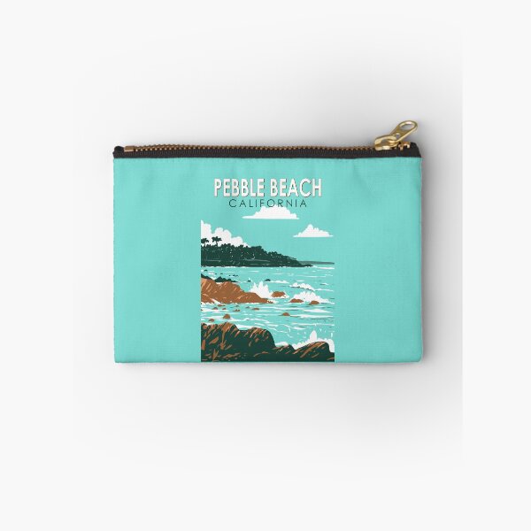 Item preview, Pebble Beach California Illustration Travel Art Vintage designed and sold by KrisSidDesigns.
