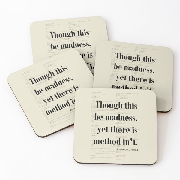 Item preview, Hamlet Quote This be Madness William Shakespeare Art designed and sold by kakarikihill.