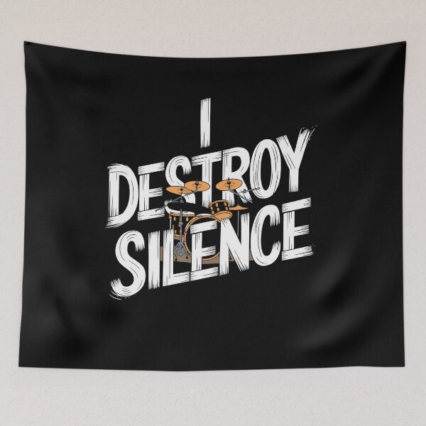 Item preview, Drummer I Destroy Silence Shirt, Drummer Gifts, Drums Shirts, Musician Band Gift TShirt designed and sold by PrintItStudio.