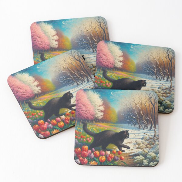 Item preview, Cat winter and spring designed and sold by Magic-wall-art.