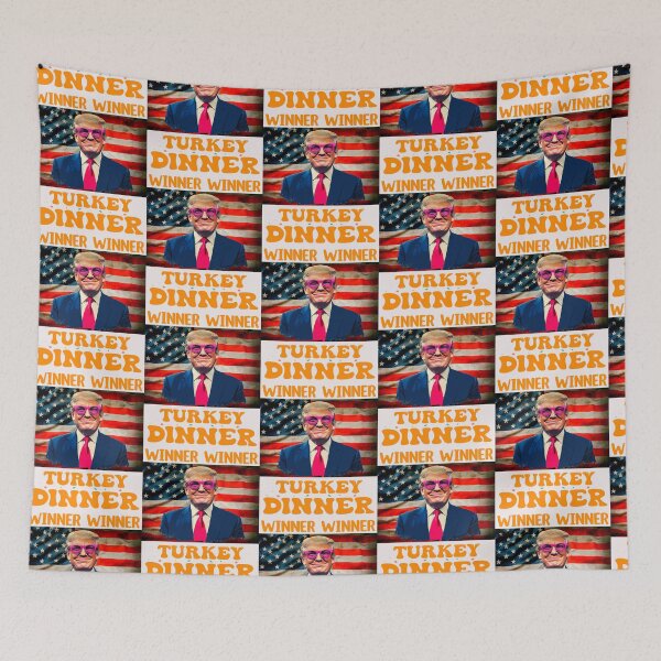 Item preview,  Funny Trump winner winner Turkey dinner thanksgiving gifts 2024 designed and sold by erozzz.