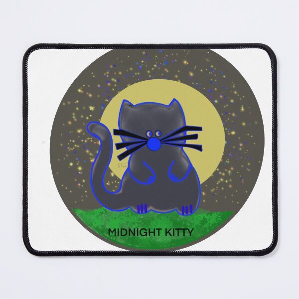 Item preview, MIDNIGHT KITTY designed and sold by Lemondrop Kitty & Friends.