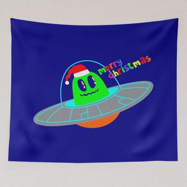 Item preview, merry christmas alien santa scifi  designed and sold by Gossip Rag.