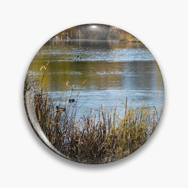 Item preview, Fall view of the pond with ducks designed and sold by CanadianWild418.