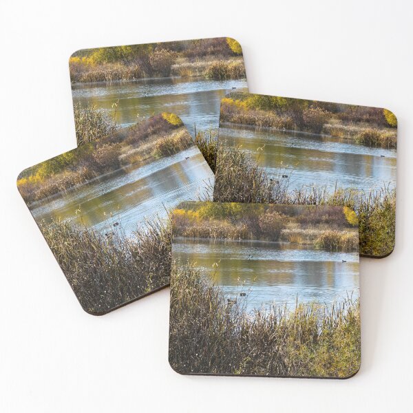 Item preview, Fall view of the pond with ducks designed and sold by CanadianWild418.