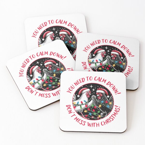 Item preview, Funny Xmas poultry, you need to calm down designed and sold by coloursforkids.