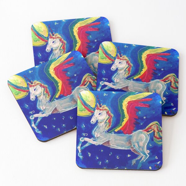 Item preview, Rainbow unicorn designed and sold by Punkinchunk.