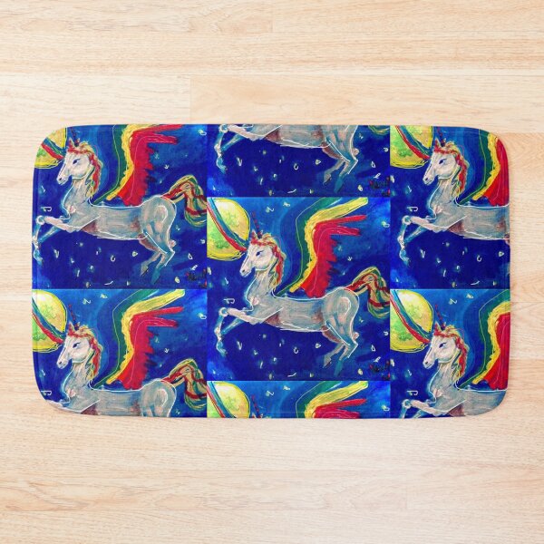 Item preview, Rainbow unicorn designed and sold by Punkinchunk.
