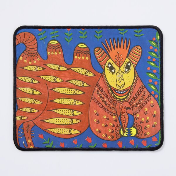 Item preview, Maria Primachenko - A Fish King Has Caught a Hoopoe and Is Full of Joy designed and sold by flexmortis.