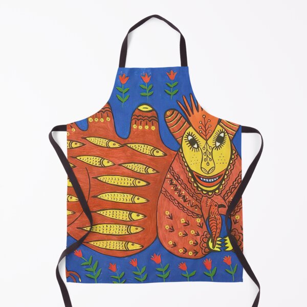 Item preview, Maria Primachenko - A Fish King Has Caught a Hoopoe and Is Full of Joy designed and sold by flexmortis.