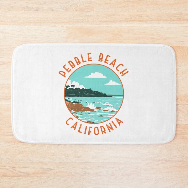 Item preview, Pebble Beach California Retro Distressed Circle designed and sold by KrisSidDesigns.