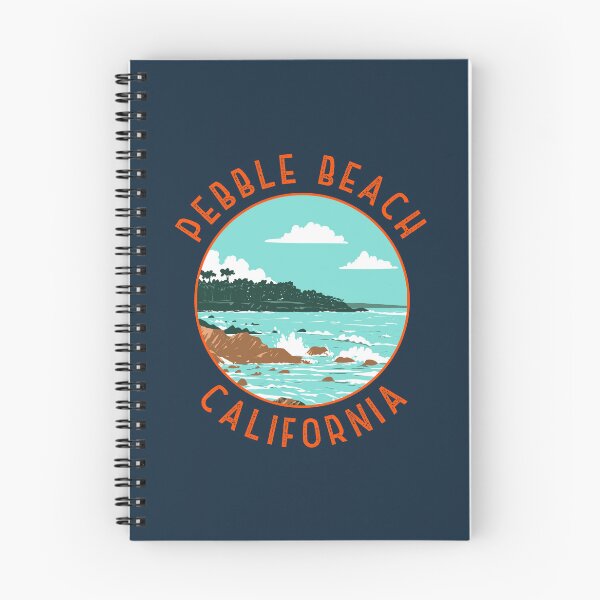 Item preview, Pebble Beach California Retro Distressed Circle designed and sold by KrisSidDesigns.