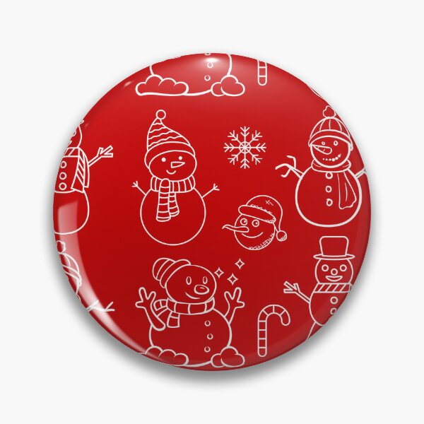 Item preview, Snowman Snowflakes pattern Doodle designed and sold by Monika Howarth.