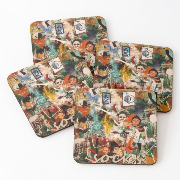 Item preview, matching socks, funny faces, people designed and sold by NessArtByEwa.