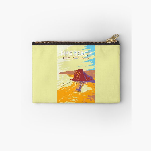 Item preview, Piha Beach New Zealand Illustration Travel Art Vintage designed and sold by KrisSidDesigns.