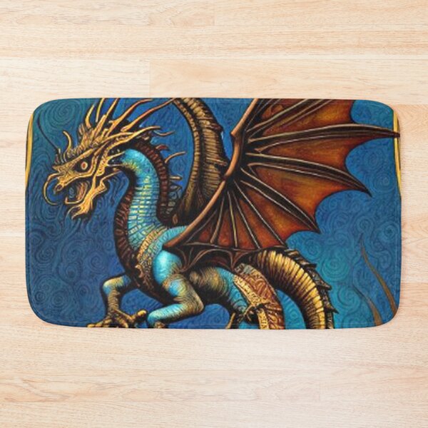 Item preview, Abstract Medieval Golden Dragon  designed and sold by TheDarkWardrobe.