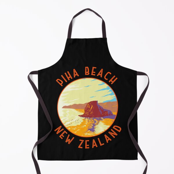 Item preview, Piha Beach New Zealand Retro Distressed Circle designed and sold by KrisSidDesigns.