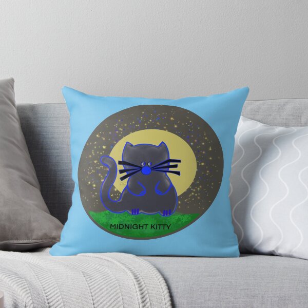 Item preview, MIDNIGHT KITTY designed and sold by Lemondrop Kitty & Friends.