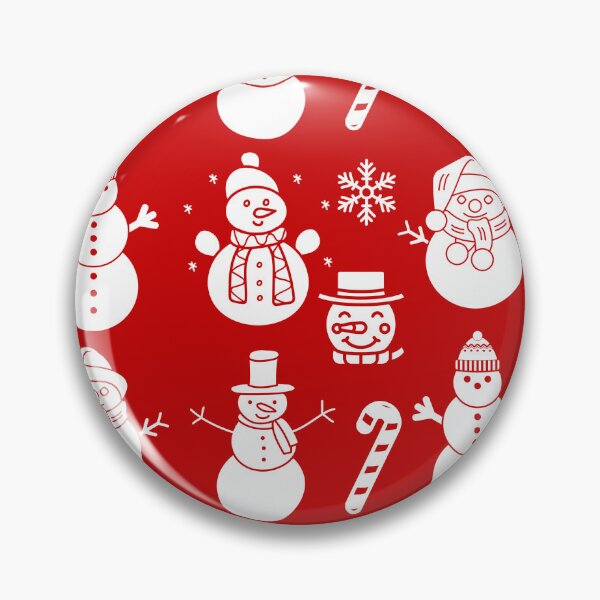 Item preview, Snowman Snowflakes pattern Doodle red designed and sold by Artbymonika.
