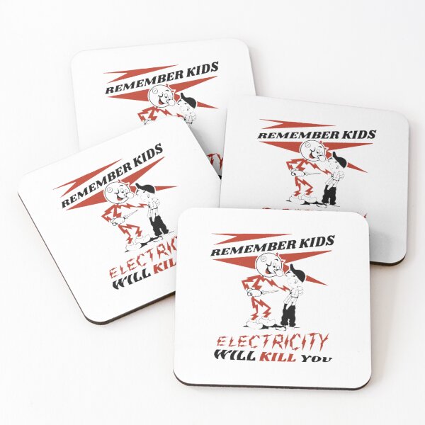 Item preview, Copy of Electricity kills designs electricity safety quote designed and sold by Dominika Farkašová.