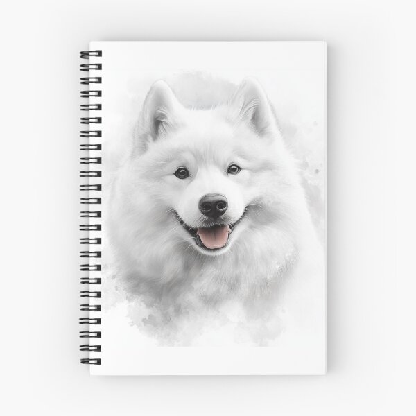 Item preview, Ilustración realista de un samoyedo designed and sold by OtterComforts.