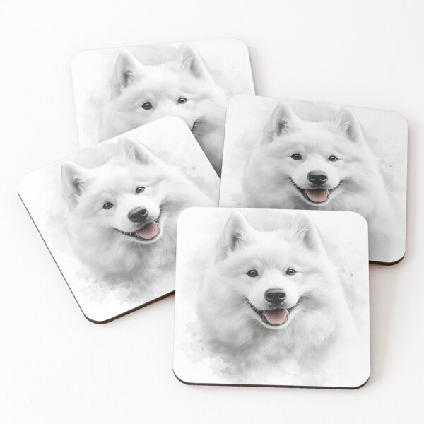 Item preview, Realistic Samoyed Artwork designed and sold by OtterComforts.