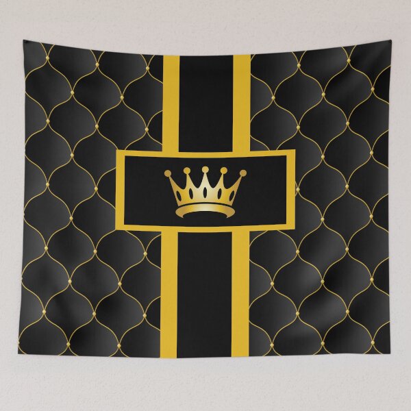 Item preview, Luxury Black and Gold Upholstery Look Pattern designed and sold by GODS4US.