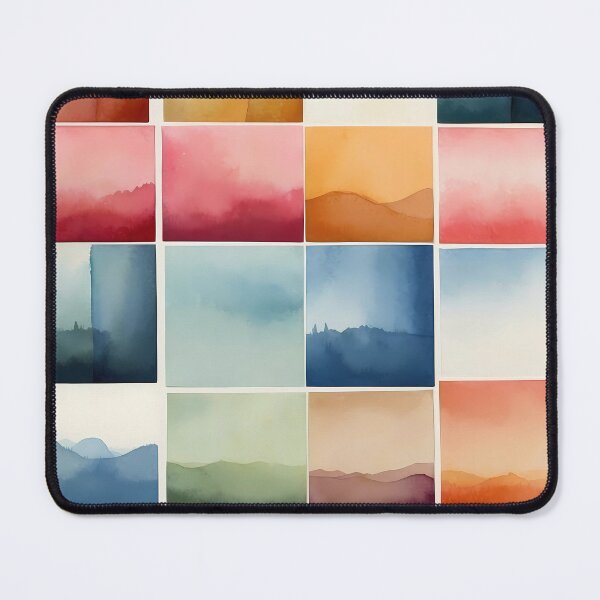 Item preview, Abstract Watercolor Landscape Grid designed and sold by Vitalka-uk.