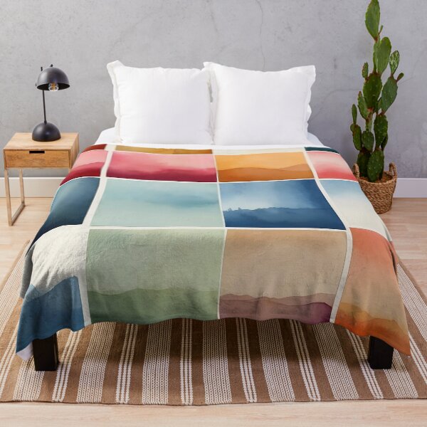 Item preview, Abstract Watercolor Landscape Grid designed and sold by Vitalka-uk.