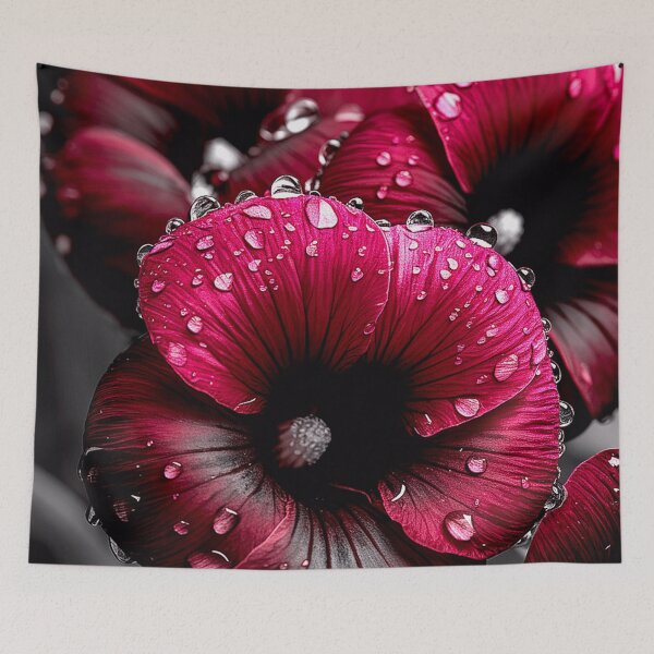 Item preview, Vivid Petunias with Dewdrops designed and sold by Exodoi.