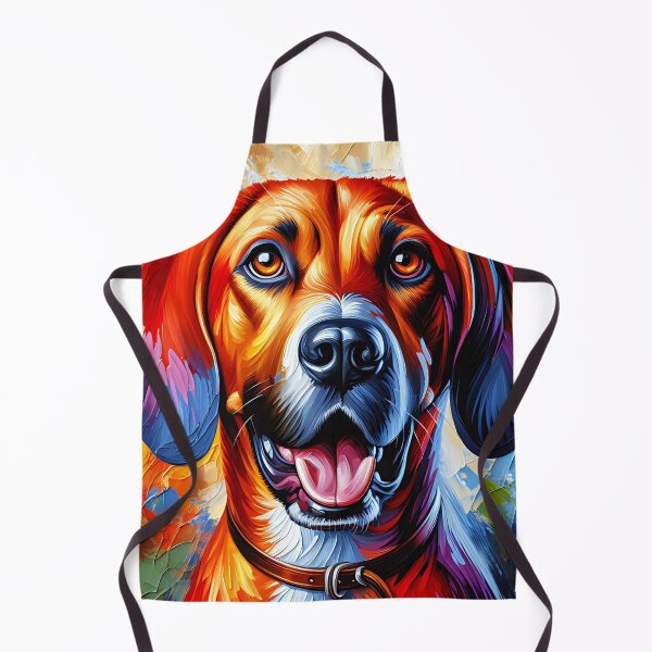 Item preview, Redbone Coonhound Dog Portrait Acrylic Art Print Pet Portrait Gifts for Dog Lovers designed and sold by Puppy Puzzles Plus.