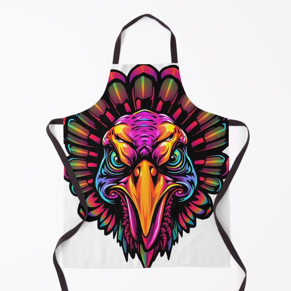 Item preview, Gobble Angry Turkey Face Psychedelic Prismatic Colors 1 designed and sold by webjmf.