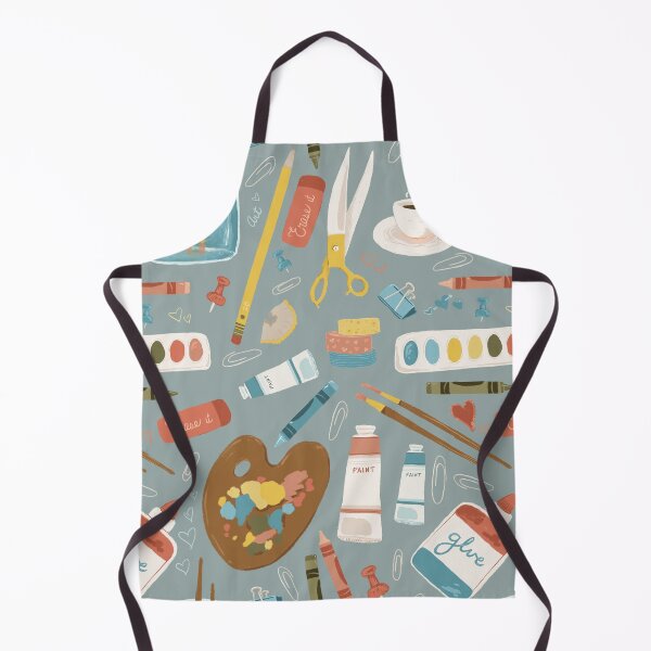 Item preview, Creative corner in blues, yellows, and oranges on light blue designed and sold by katerosestudios.