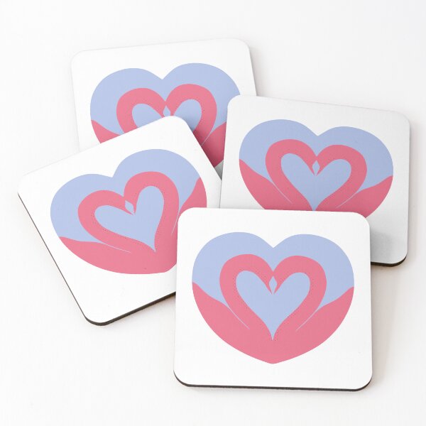 Item preview, Birds kissing in a heart in this Fun Optical Illusion designed and sold by shopdiego.