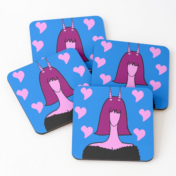 Item preview, Horns and Pink Hearts designed and sold by dexandmin.
