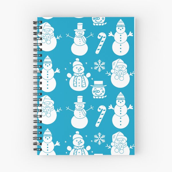 Item preview, Snowman Snowflakes Pattern Doodle Blue designed and sold by Artbymonika.