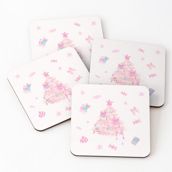 Item preview, Pastel Pink Christmas Tree Wonderland designed and sold by Neranchara.