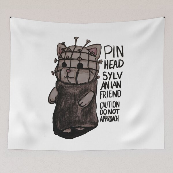 Item preview, Pinhead Sylvanian Families Fanart Caution: Do Not Approach  designed and sold by feardeargcrafts.
