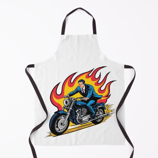 Item preview, Man on motorbike in fire designed and sold by MessOnClothes.