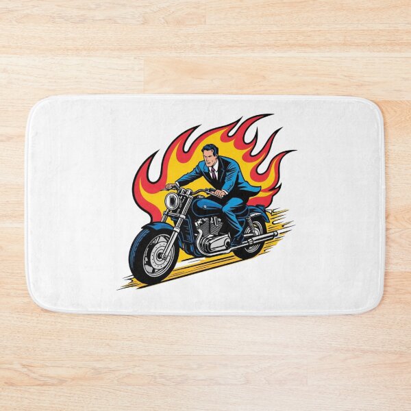 Item preview, Man on motorbike in fire designed and sold by MessOnClothes.