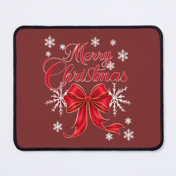 Item preview, Merry Christmas with Bow designed and sold by NiRia Spot.
