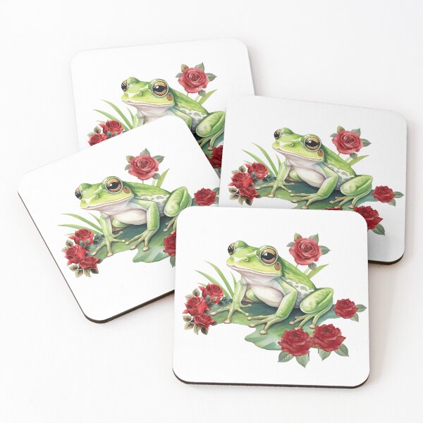 Item preview, Roses and frog designed and sold by Gardenpets.