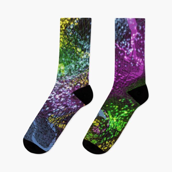 Item preview, Pulsating energy in colors abstract blue pink yellow and green designed and sold by Susanna Schorr.