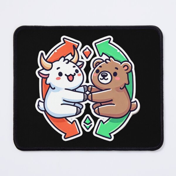 Item preview, Bull & Bear Crypto Cuties designed and sold by pixelpulsenyc.