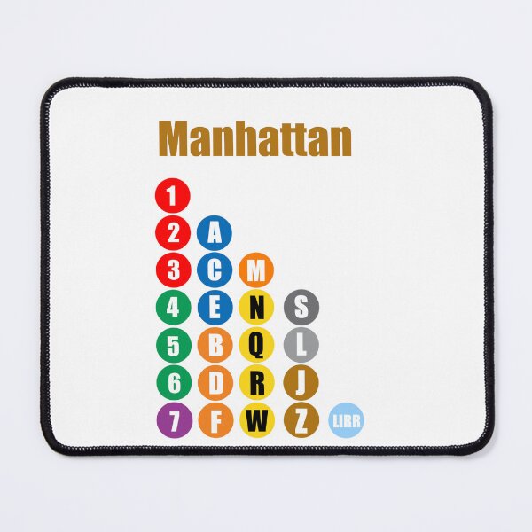 Item preview, Manhattan train lines brown designed and sold by Mozart3.