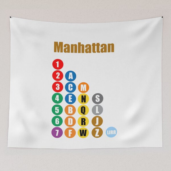 Item preview, Manhattan train lines brown  designed and sold by Mozart3.